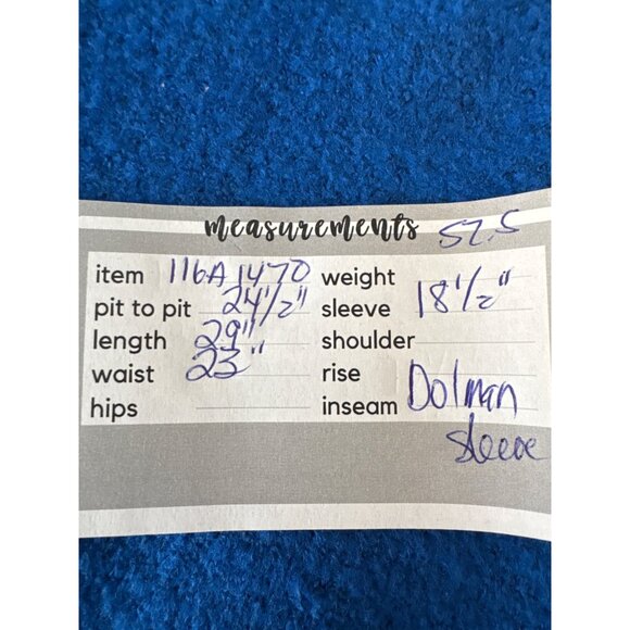 2/$30 ZARA Blue Turtleneck Sweater Small Soft Acrylic Blend Dolman Sleeve Ribbed - Picture 13 of 16